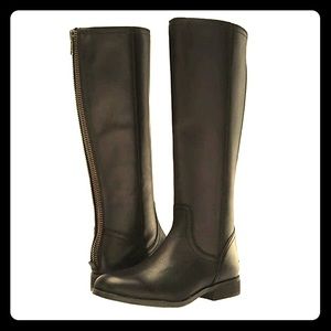 Frye and Co Jolie Back Zip Black tall boot sz 10